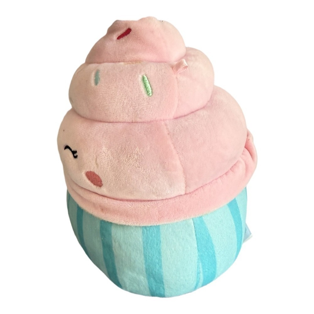Original Squishmallows Deidre Pink Sprinkle Cupcake 8" Plush Party Birthday - Picture 2 of 6
